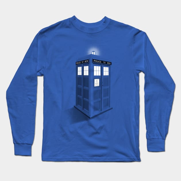 3D TARDIS Long Sleeve T-Shirt by SOULTHROW